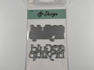 7420 AJ Design, Tekstdie m/skygge. Guldbryllup